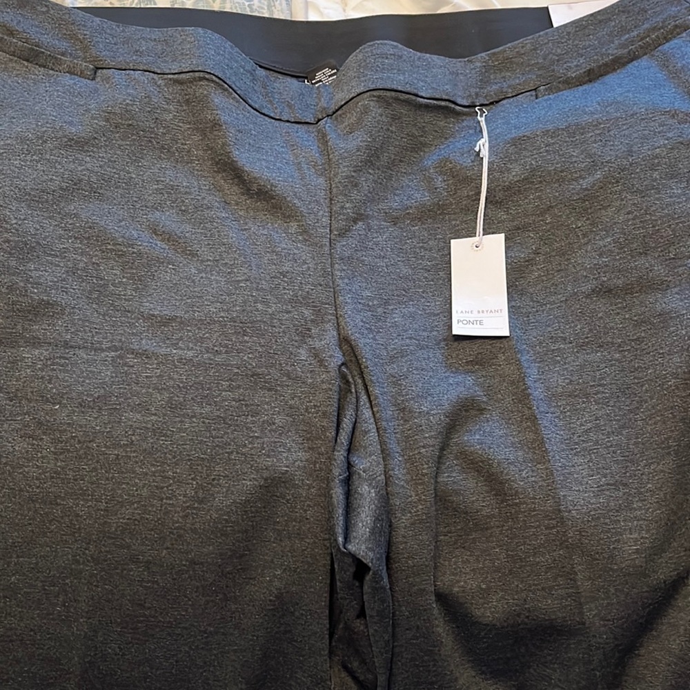 Lane Bryant dress pants. Dark heather grey. Straight leg. Brand new.